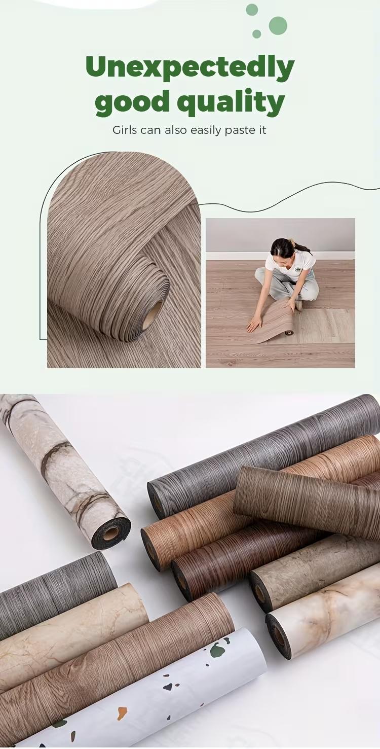 1/2 Roll Marble Design PVC Floor and Wall Tiles | Self-Adhesive Peel and Stick Floor, White/Grey/Black Marbleile Design, Wooden Floor, Peel and Stick Vinyl Flooring for Bathroom, Kitchen, Bedroom, Living Room - Home Decor Decorative Tiles