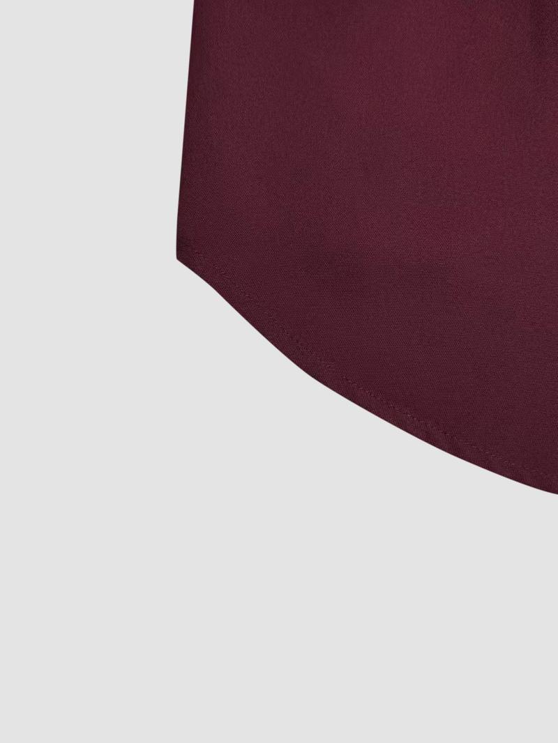 Women's Fashion Solid Color Long Sleeve Dress with Shirred Waist, Elegant Casual Style, Perfect for Spring & Fall