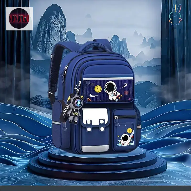 YYW1 Latest Space-Themed Backpack Set - Lightweight, Durable, Large Capacity with Multiple Pockets, Tablet Pocket, Compartment, Suitable for Travel & School, Backtoschoolshopping Preppy Look Gift w/Lunch Box, Colorful Juggling Scarf