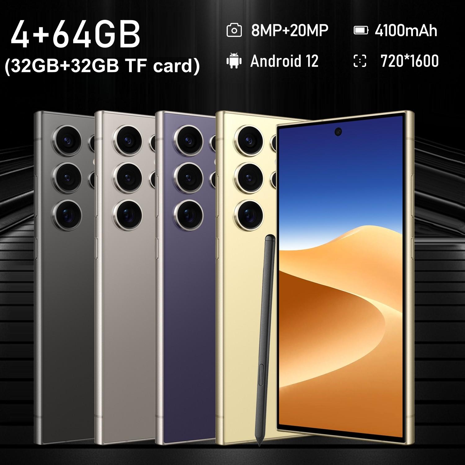 Toblu S24 Pro Unlock Global 4g Dual Sim Smartphone, 6.8 Inch HD Display, 4GB RAM + 64GB Storage（32GB+32GB TF Card）, 4100mah Battery, Handwriting Pen, GPS