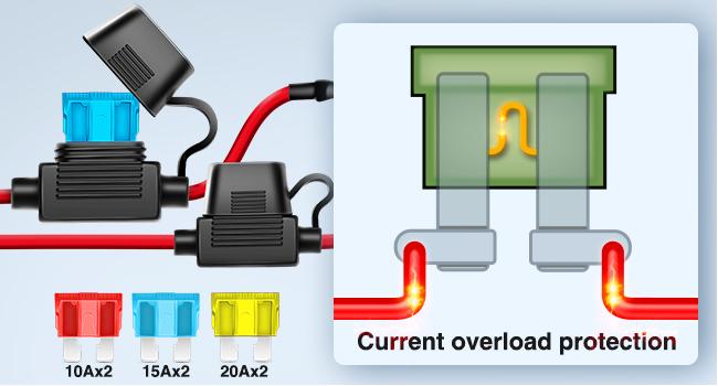 Nilight 16AWG LED Light Bar Wiring Harness Kit 12V On/Off 2 Gang Rocker Switch Panel Power Relay Blade Fuse 5Pin Toggle Switch for Cars Boat ATV Trucks-4 Leads Lighting Outdoor Home  dealsforyoudays