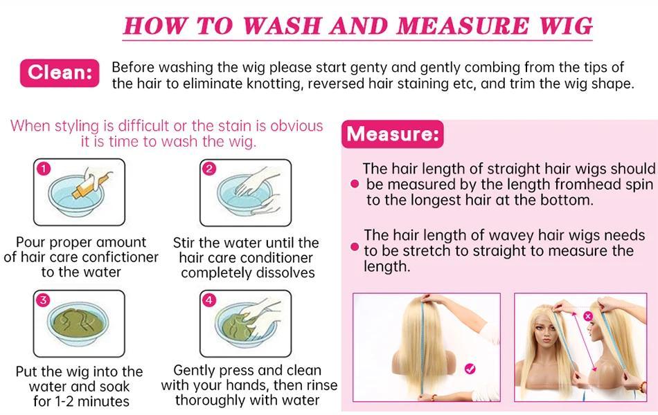 [BABOSHOW 40 Inch Blonde  613 Straight 13X6 HD Lace Frontal Wigs Pre plucked 180% Density 99J# Burgundy Lace Front Human Hair Wigs For Women Straight Human Hair Wigs Can Be Dyed