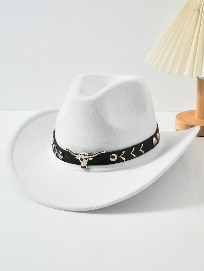 1722 Women Men Western Cowboy Cowgirl Hat Fedora Hat With Belt-tassel White Men Women Wide Brim Fedora Western Cowboy Hat Casual Leather  main image 2