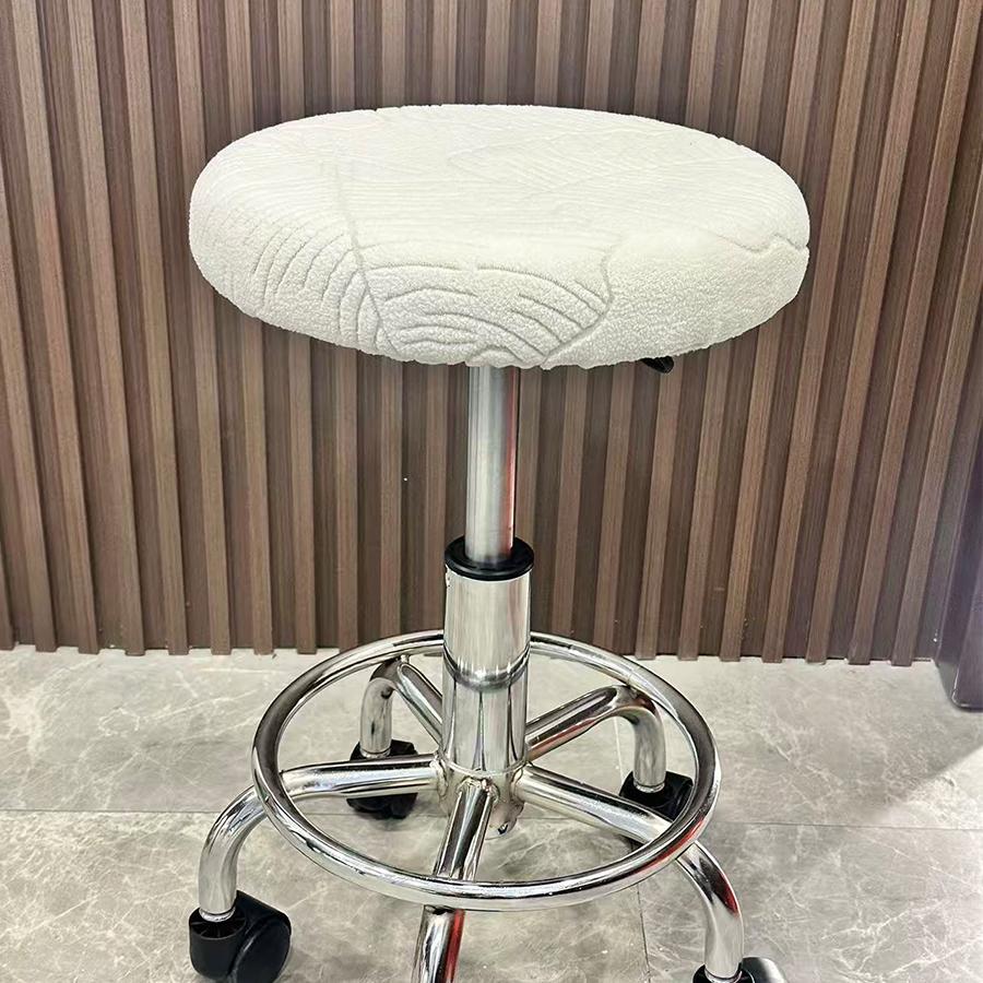 2pc Stretch Round Bar Stool Covers, Elastic Material, Fits Most Bar Chairs, Durable and Easy to Clean, Perfect for Home and Restaurant Use