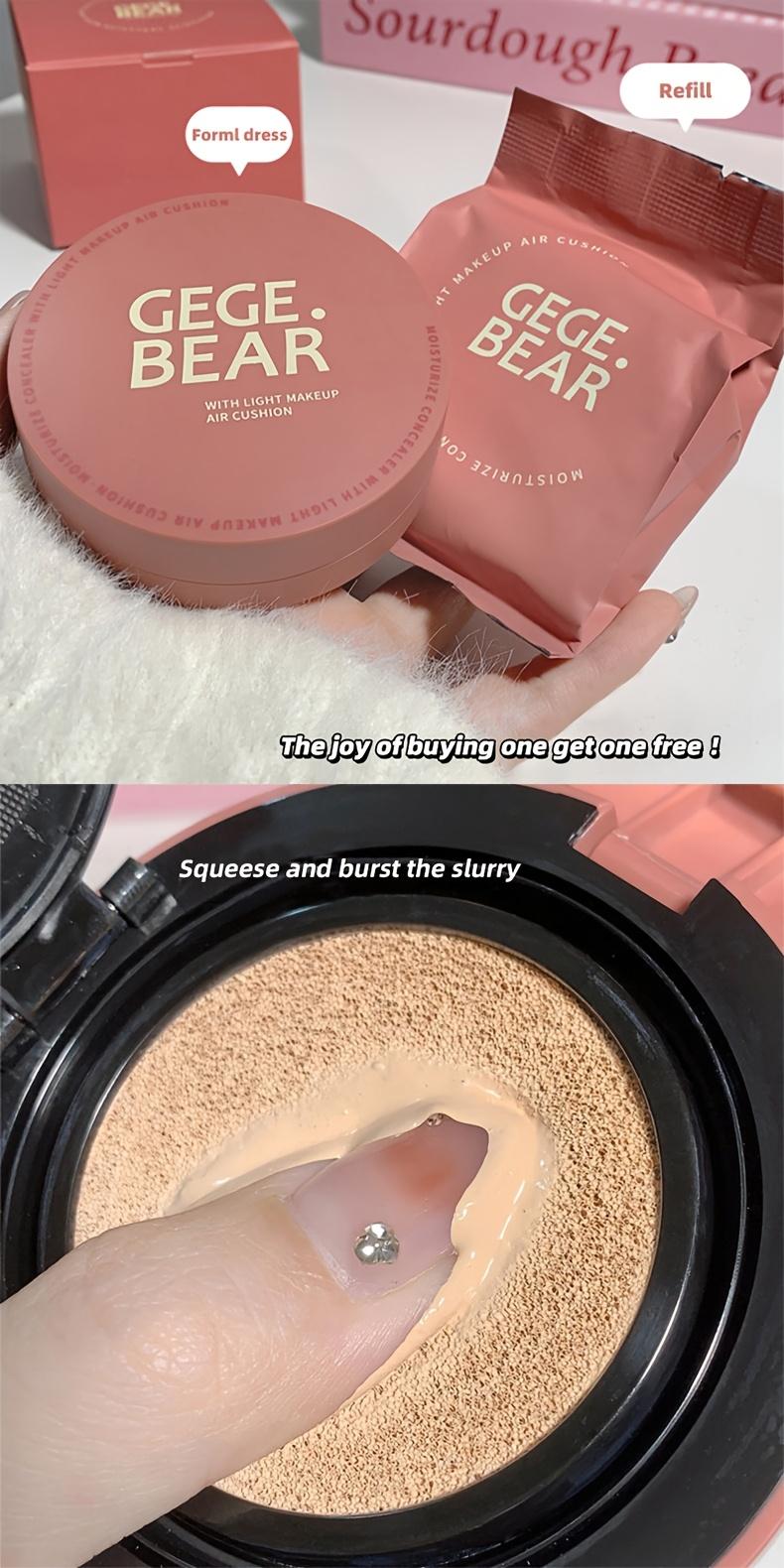 BB Cream Foundation - BB Foundation + Refill, for Use with A Powder Puff, Waterproof, Sweatproof, Oil-controlling, Moisturizing, Permanently Conceals Pores, Suitable As A Christmas or Valentine's Day Gift.