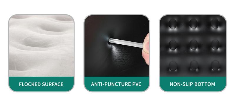 DWVO Twin/Twin XL Air Mattress with Built-in Pump and Carry Bag, Elevated Inflatable Mattress Blow Up Mattress for Camping, Home, & Portable Travel