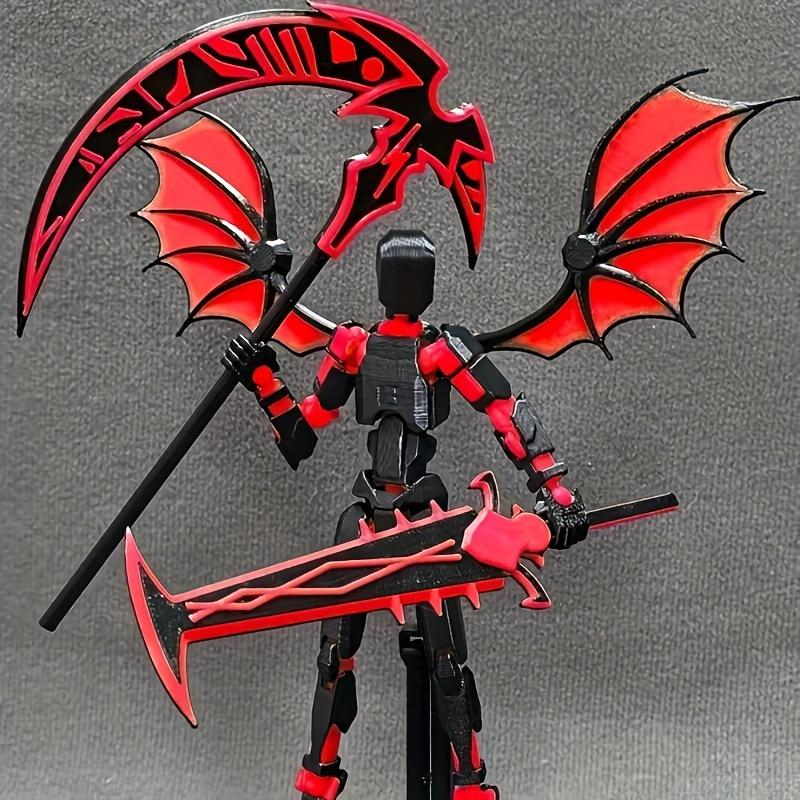 Action Figure Set, 1 Set Multi-jointed 3D Printed Collectible Figurine for Desk Decor, Mixed Colors Decorative Ornament for Home Office