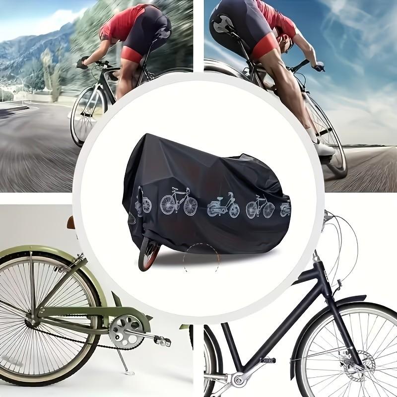 Heavy-Duty All-Weather Bike Cover, Fits Bicycles, E-Bikes, Motorcycles, Universal Fit, Easy Clean Non-Woven Material, Mountain & Road Bike Storage