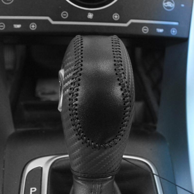 Automatic Gear Shift Knob PU Cover Protector, Fits Ford Mondeo Edge Ecosport Kuga Focus S-Max, Stylish Car Interior Decoration Accessory