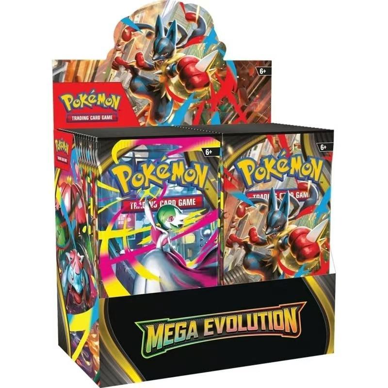 360pcs Pokemon Collectible Trading Cards Mega Booster Pack, Shiny Card Series Blind Box, Evolution Scarlet, Perfect Gift for Collectors, Birthday & Holiday Present