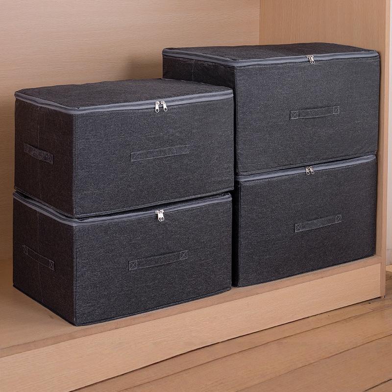 Large Capacity Stackable Storage Box, Space-Saving Multi-Functional Organizer, Durable Fabric, Ideal for Closet Bedroom Car Desk, Folding Storage Boxes