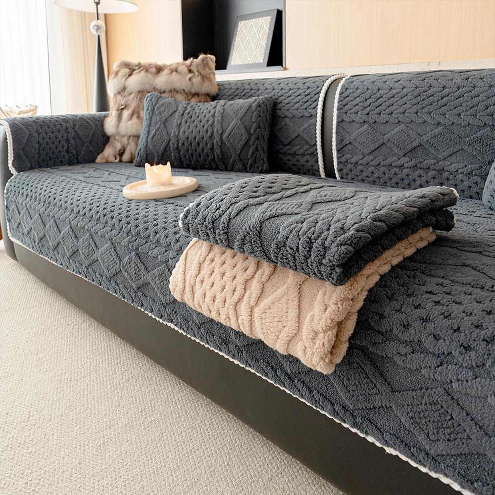 Non-Slip Sofa Couch Covers, Cushion Cover, Dustproof Seat Pad, Ideal for Living Room Decor, Hotel and Dormitory Room Decoration, Durable and Practical