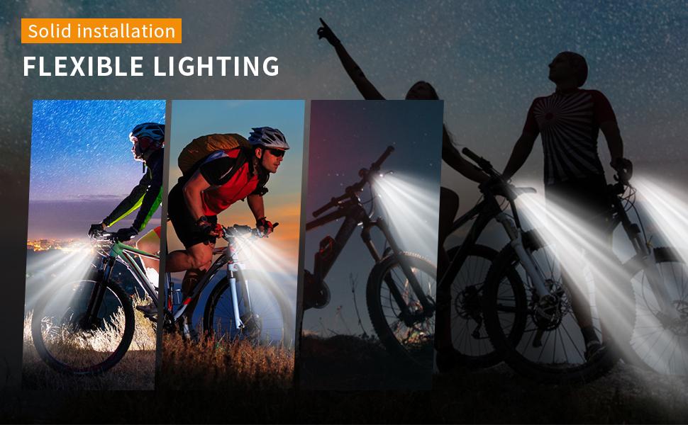 LED Bike Headlight,Waterproof Super Bright LED Bike Light USB Rechargeable Bicycle Front Headlight