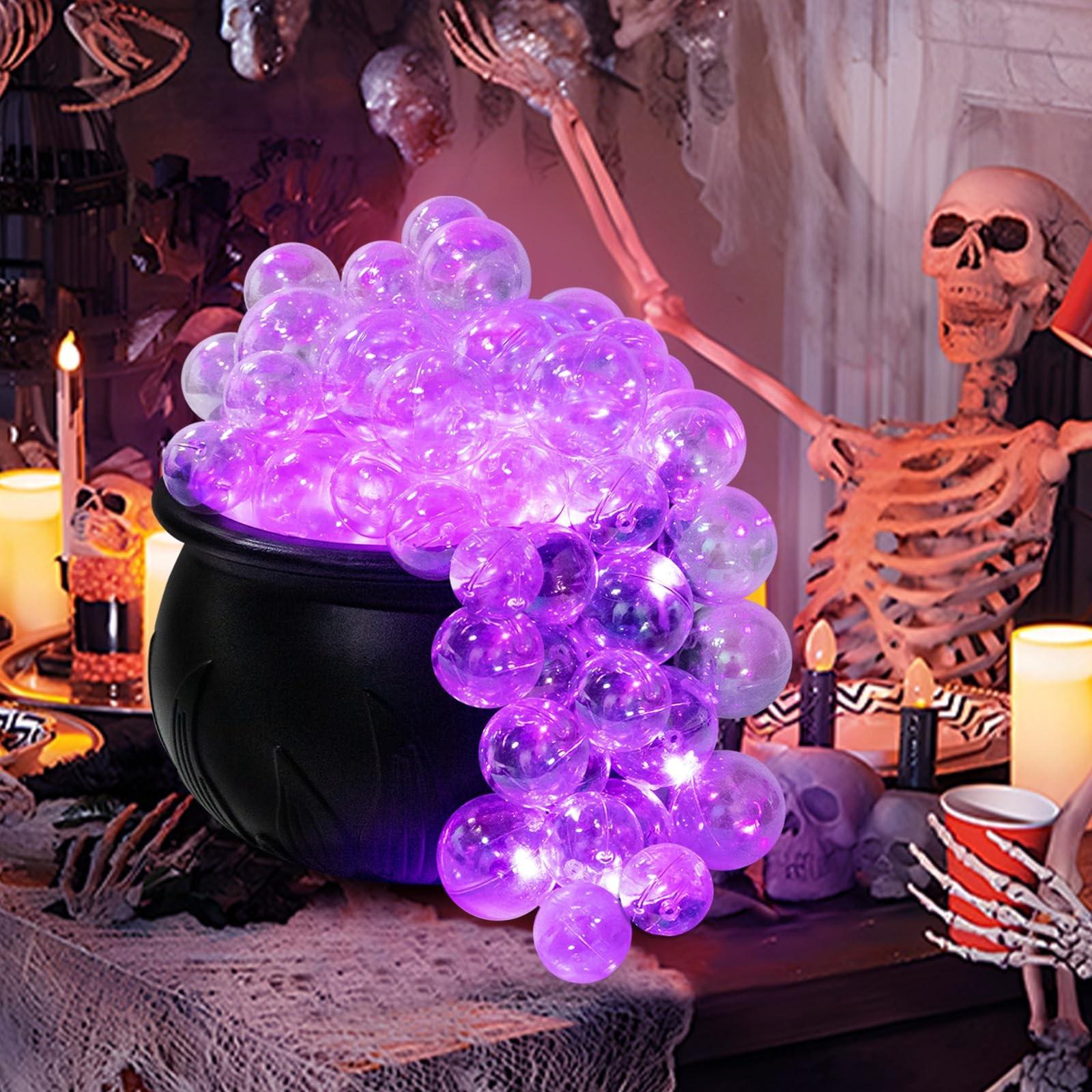 DIY Bubbling Witch’s Cauldron Centerpiece, Create Eerie Elixir, Spooky Table & Shelf Decor, Adult Halloween Sorcery, No Precious Metal Plating