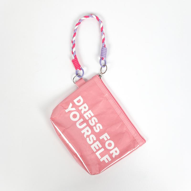 Blooming Jelly Waterproof DuPont paper Pouch Purse Women Bag Matching Wristlet