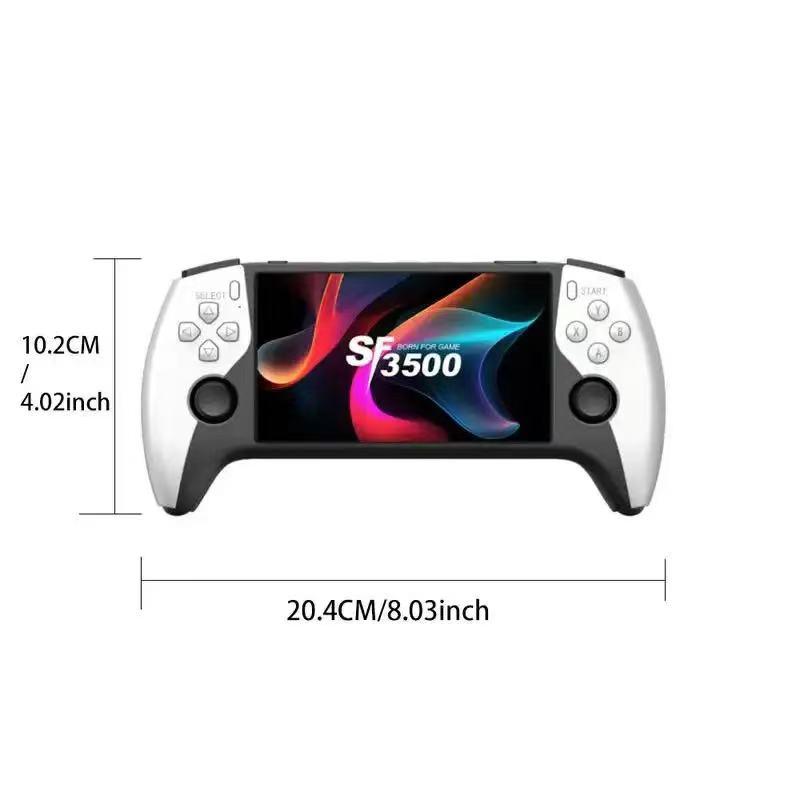 2026 New Sf3500 Upgrade Handheld Video Game Console, Portable Gaming Host, 5-Inch IPS Full HD Screen, 3000mah Long Battery Life, Ideal for Gamers, Handheld Game Consoles, Handheld Games Console