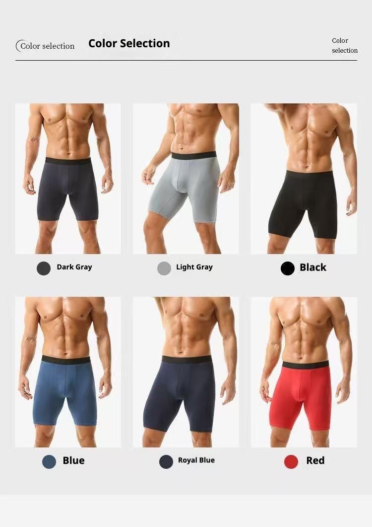 6 Pack Men’s Long Leg Boxer Briefs M-5xl, No Chafing and Breathable Sport Athletic Underwear, Quick Dry for Gym & Daily Use