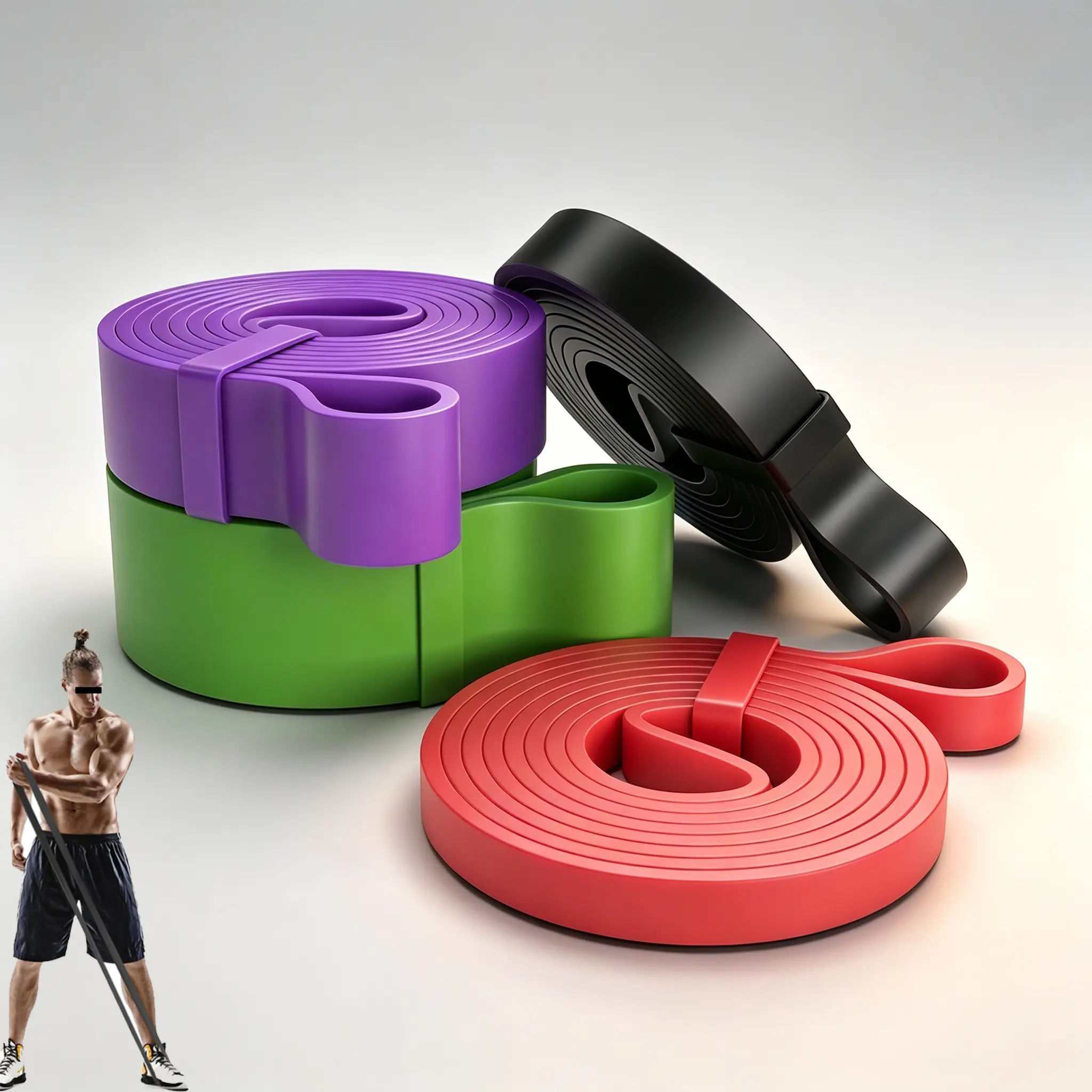 Resistance Band, Pull Up Assistance, Multi-Level exercise bands, workout equipment for Men/Women full-body Training, durable elastic band for workout, Stretching Gear, home gym equipment #SummerVibes, Elasticity Bands, Fitness Bands