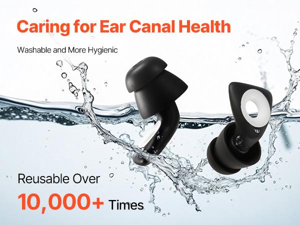 【Summerfinds】 VEVOR Ear Plugs for Sleeping Noise Cancelling, NRR 25 dB Reusable High Noise Reduction Earplugs, Flexible Silicone Soft Earplug with 12 Ear Tips in M/ L, for Sleeping, Working, Studying Travelingdealsforyoudays