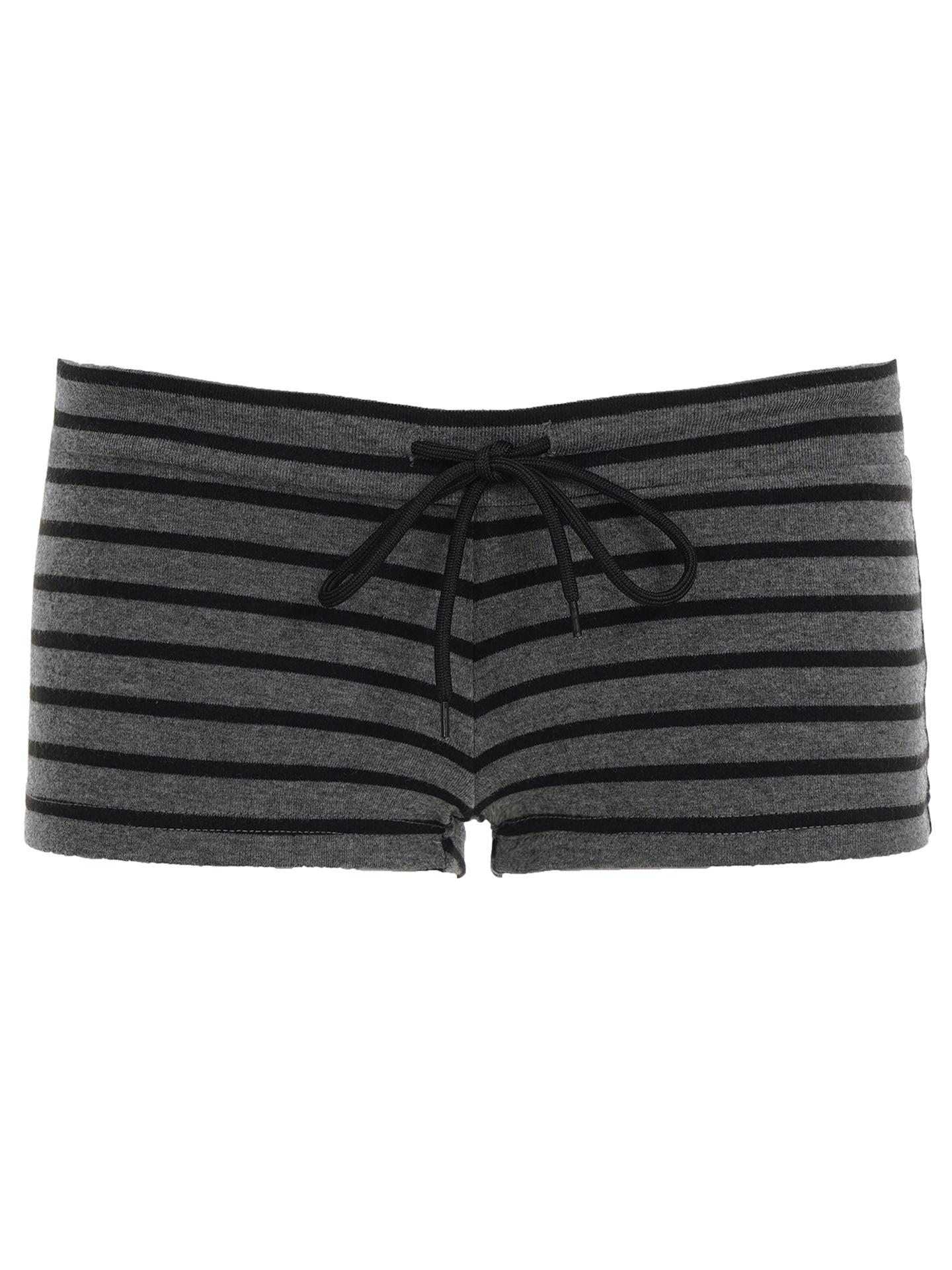 Women's Striped Tie Waist Low-Waist Shorts, Casual Summer Fashion, Comfortable Fit, Stylish Design, Perfect for Daily Wear