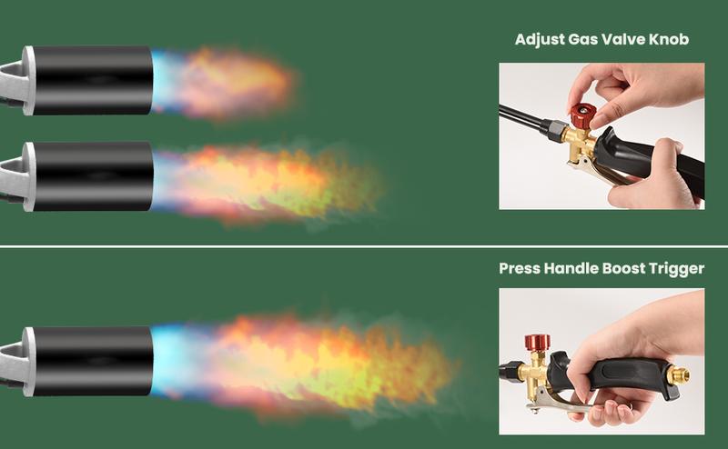 Portable Propane Torch Weed Burner Kit with Storage Bag, High Output BTUs Weed Torch with 10 FT Hose, Self Igniter Weed Flame Torch for Campfires,Roofing,Melting Snow and Ice,Road Marking Portable Propane Torch Weed Burner Kit with Storage Bag, High Output BTUs Weed Torch with 10 FT Hose, Self Igniter Weed Flame Torch for Campfires,Roofing,Melting Snow and Ice,Road Marking