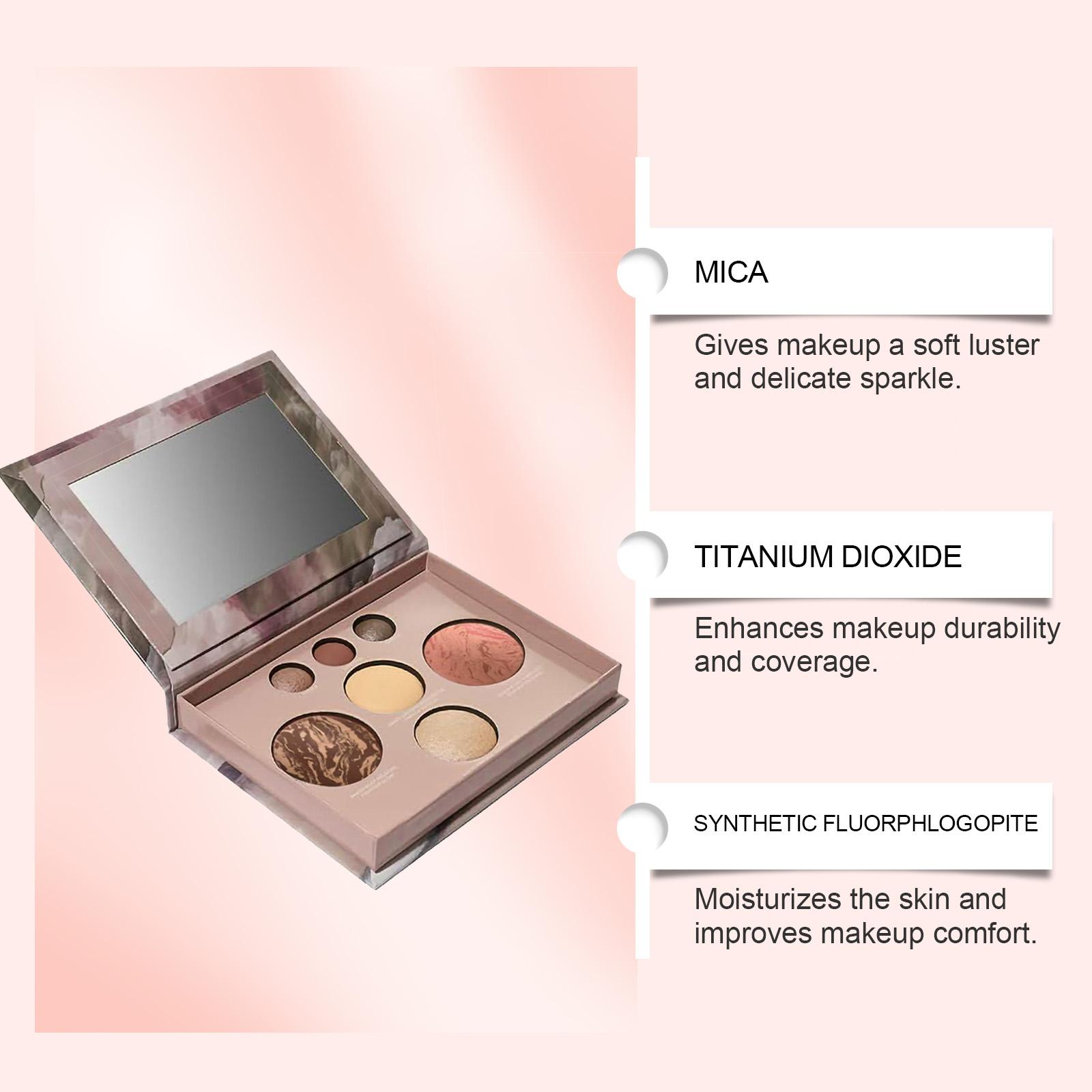 AMZ Multi-functional Makeup Palette - Eye Shadow, Blush, Contour, and Highlighter in One - Versatile Daily Portable Makeup Palette - Gentle and Non-irritating - Non-greasy - A Great Choice for Makeup