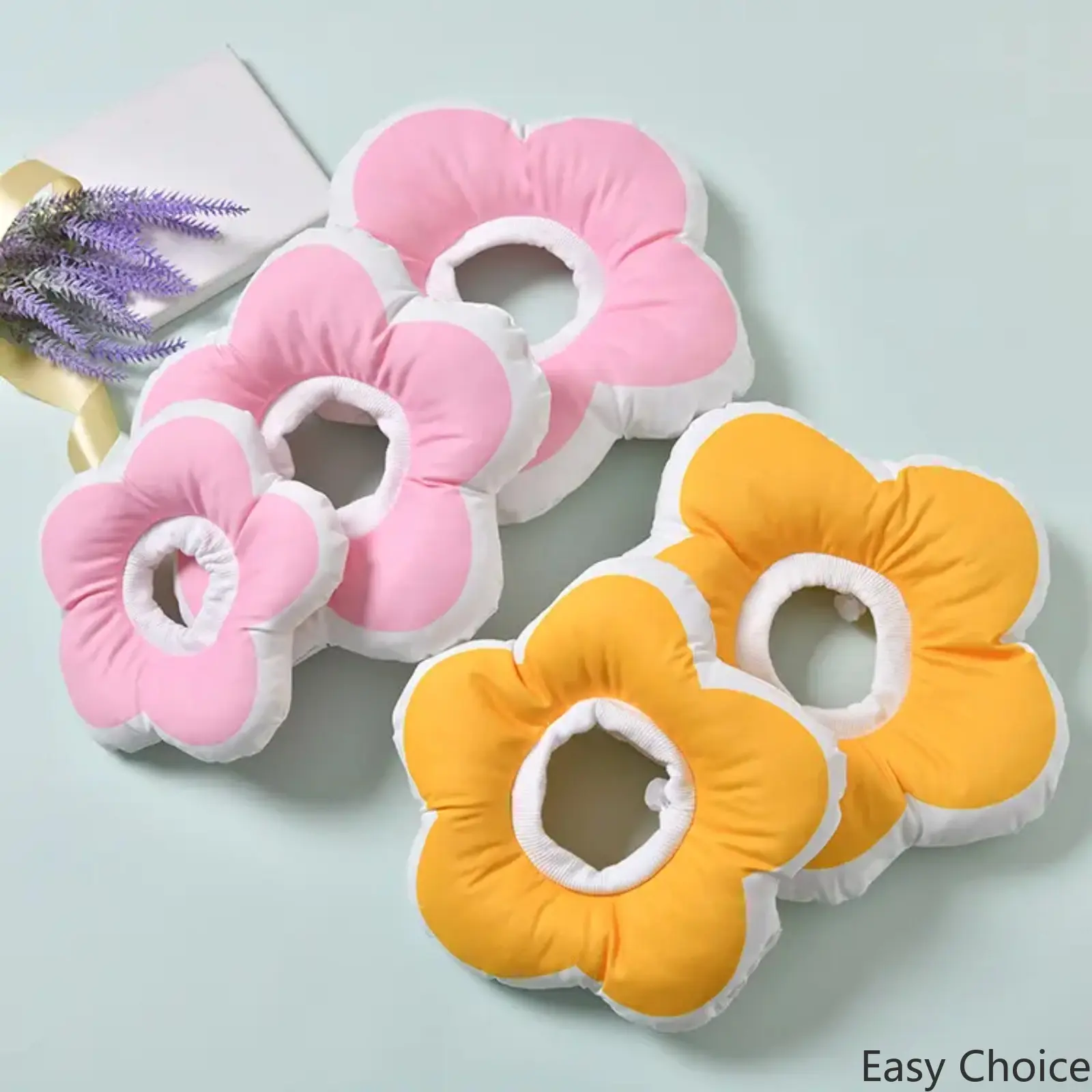 Cute Flower Soft Elizabethan Pet Recovery Collar, Waterproof Pet Cone Shame Ring For Cats Dogs, Sterilization Wound Protection Neck Ring
