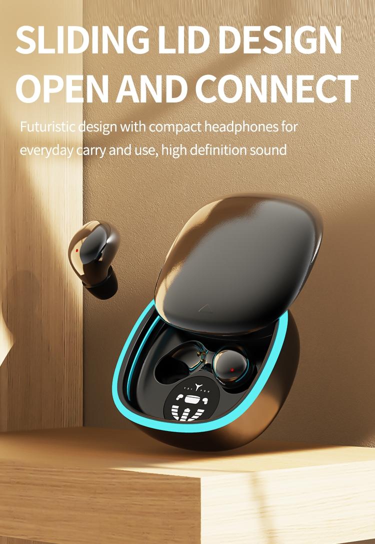 Ultra Small Mini Wireless Earphones, True Wireless, Noise Cancelling, High Fidelity Sound, Touch Control, USB-C Charging, Ideal for Running and Sleep