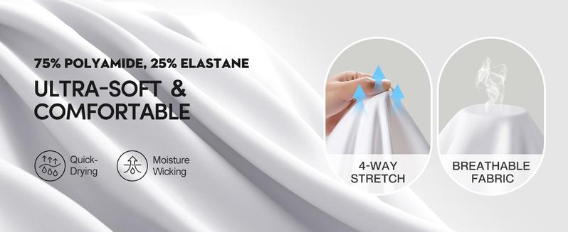 Fisoew Womens Sleeveless 2-in-1 Athletic Tennis Golf Dress Underneath Workout Active Dresses with Built-in Shorts