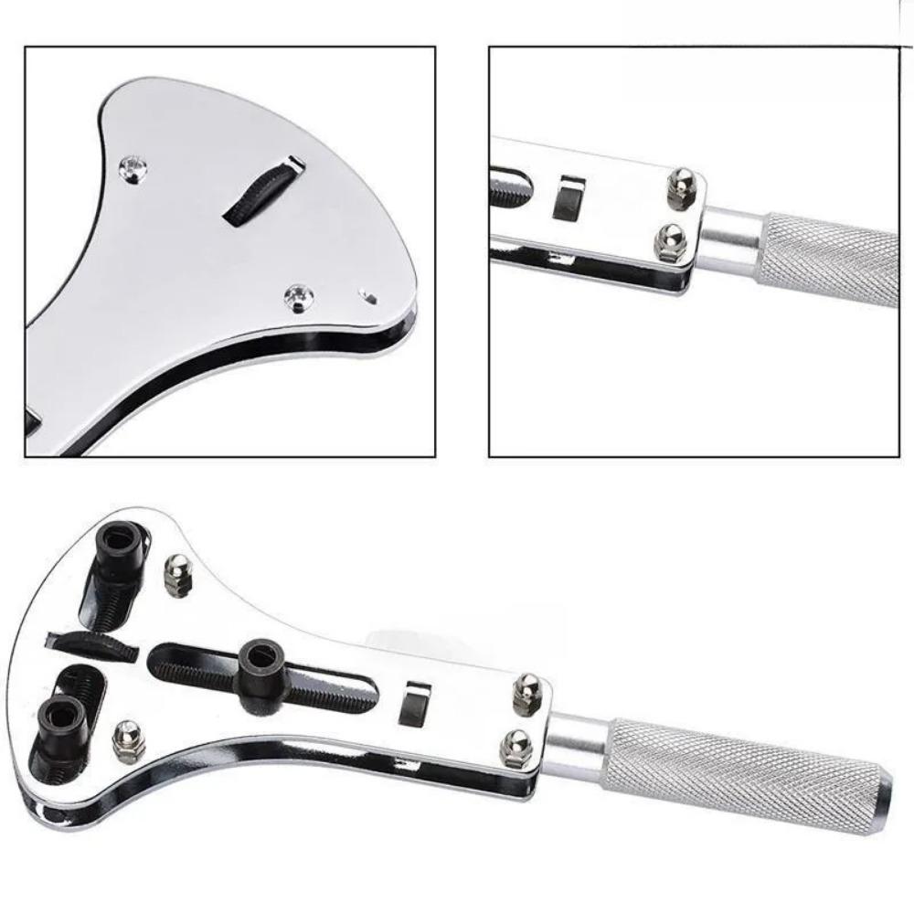 Professional Mechanical Watch Repair Tool Kit with Adjustable Case Opener, Claw Tool & Anti-Slip Grip. multi-Function essential Set for Watch Maintenance & Battery Replacement. Portable Repair Tools