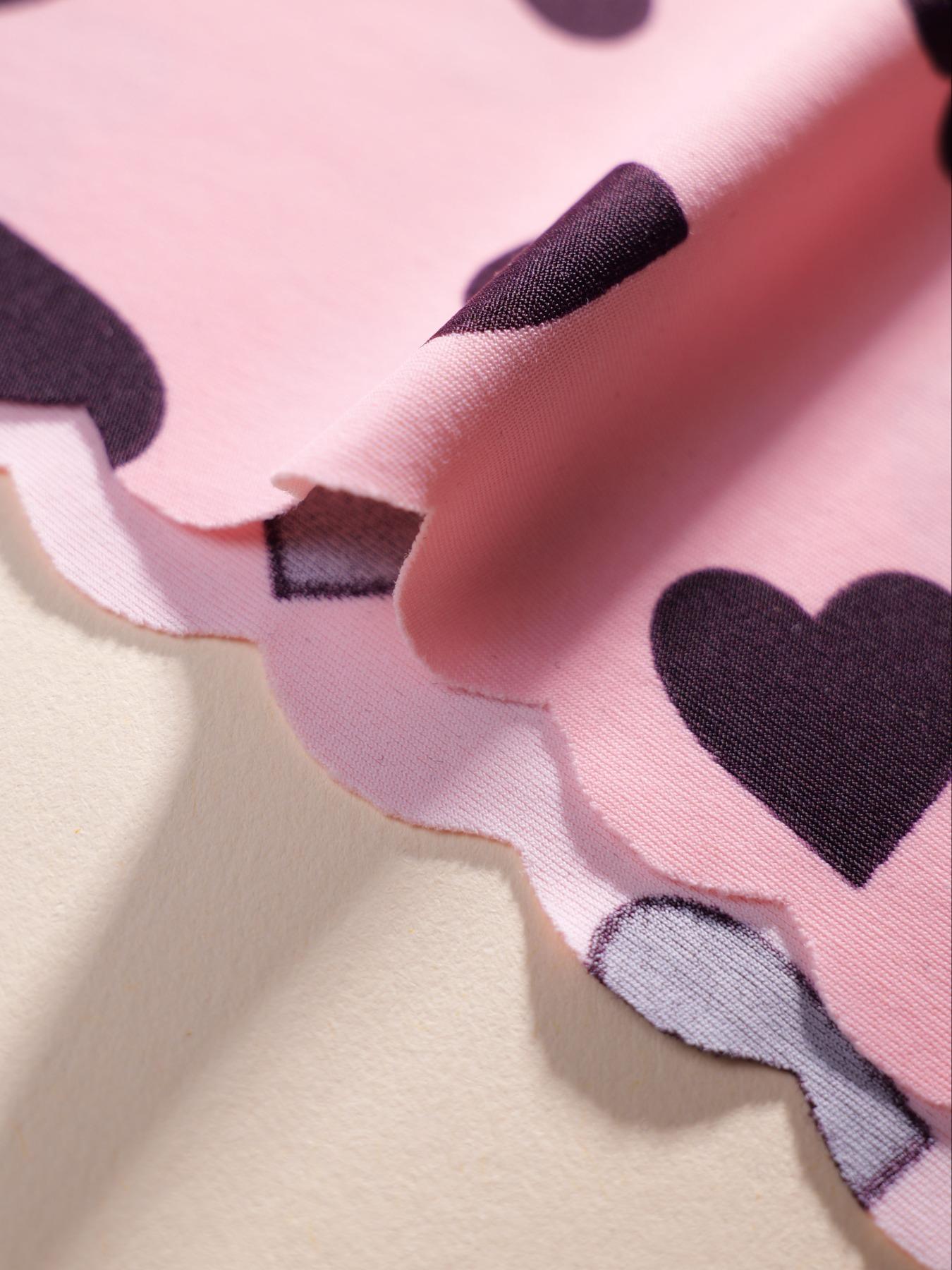 Women's Heart Pattern Panties, Fitted & Plain Design, Breathable Lightweight Comfort Underwear, All-Season Wear, Ideal for Daily Use, Breathable Knicker