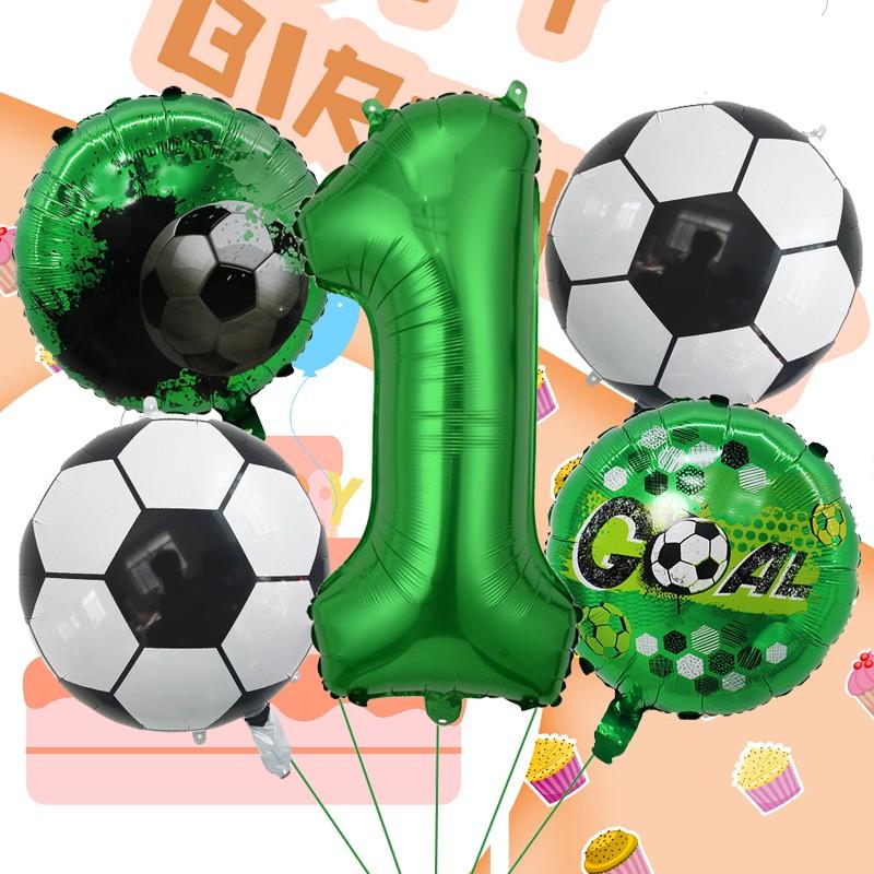 Premium Soccer Number Foil Balloons Multi Piece Set, Ideal for Sports Themed Parties, Club Events, Festivals, Venue Decor