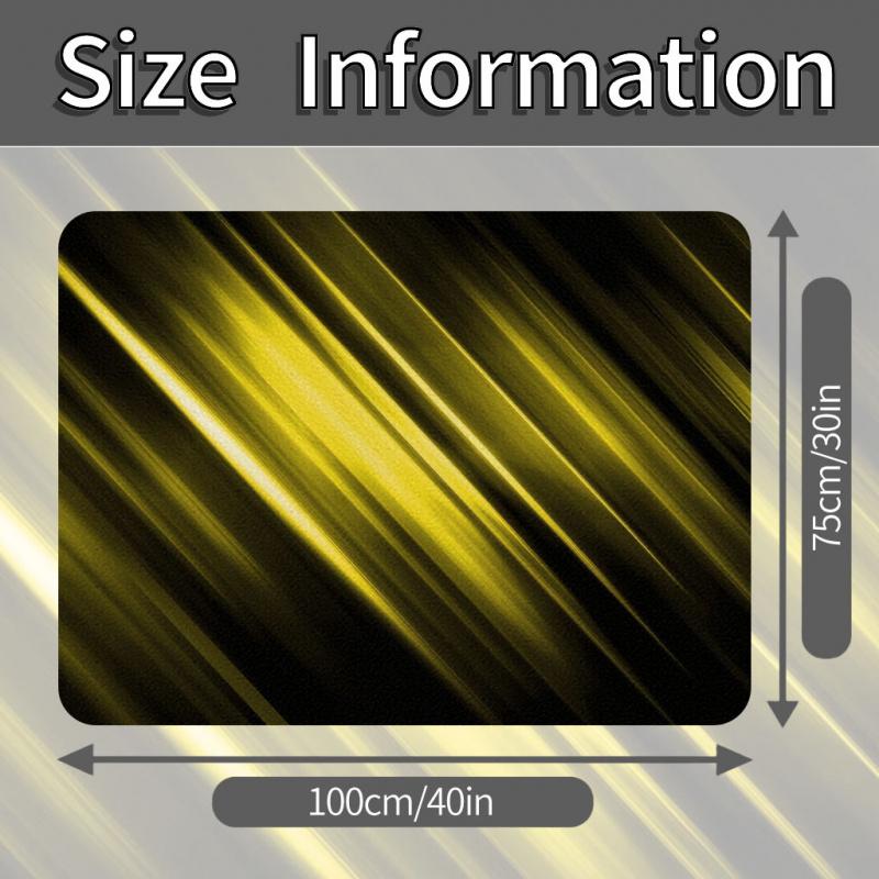 1 PC Yellow Light Speed Cool and Stylish Personalized Sports Car Trunk Pad, Dirt and Wear Resistant and Easy to Clean Interior Protection Trunk Pad, Durable Polyester Floor Pad, Car Trunk Pad.