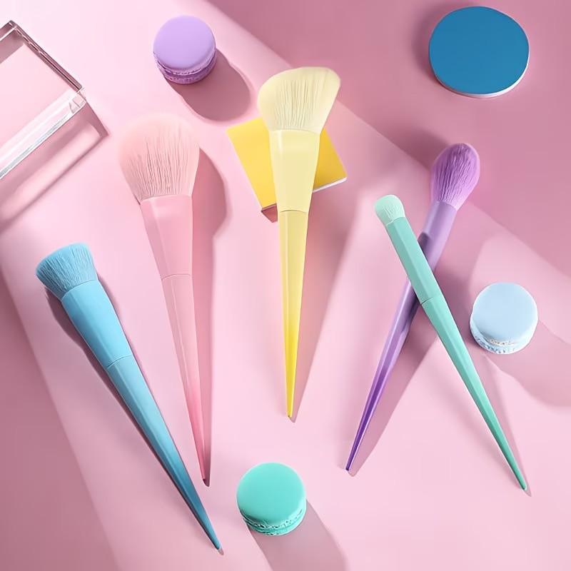 17-Piece Macaron Makeup Brush Set, Professional High-End Cosmetics Brushes, Ideal for Travel, Perfect Holiday Gift