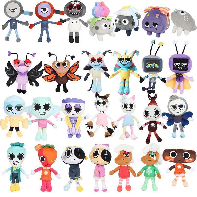 Dandy's World Plush Cute Dandy World Scrap Stuffed Horror Game Goob Pebble Plushie Soft Pillow Doll Children Birthday Gifts Doll