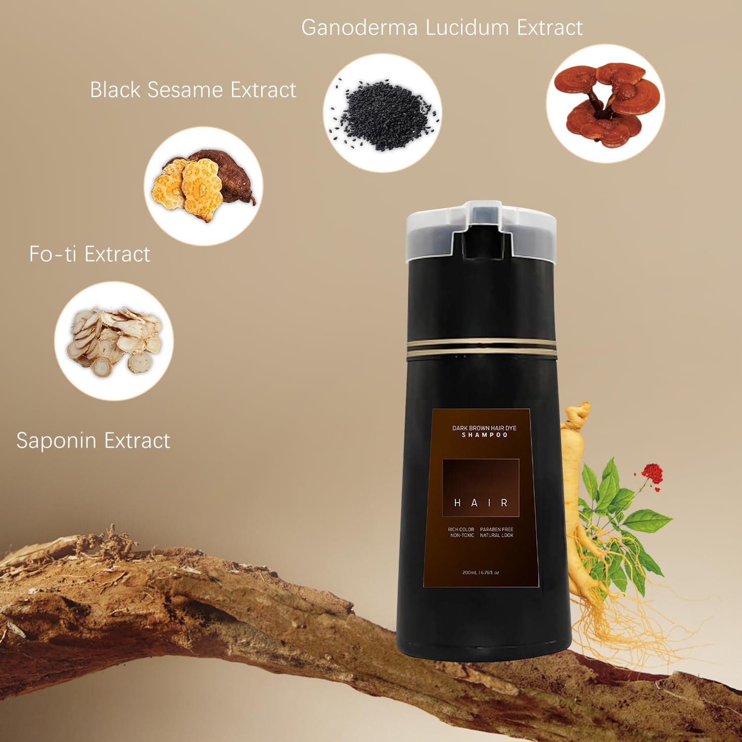 【Original】Nova Hair Dye Shampoo,Plant herbs Instant Dye Shampoo Easy,and Safe Hair Color Haircare christmas  Natural Look Cover Grays Effortless Transformation Dark Brown Cleanser Conditioner Cleansing Traditional Gentle Peroxide Repair Salon
