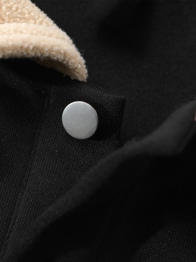 Men's Fleece Pullover Sweatshirt, Winter Warm Windproof Design, Trendy Cross Print Hoodie with Button Detail, Preppy Style Men's Fleece Pullover Sweatshirt, Winter Warm Windproof Design, Trendy Cross Print Hoodie with Button Detail, Preppy Style