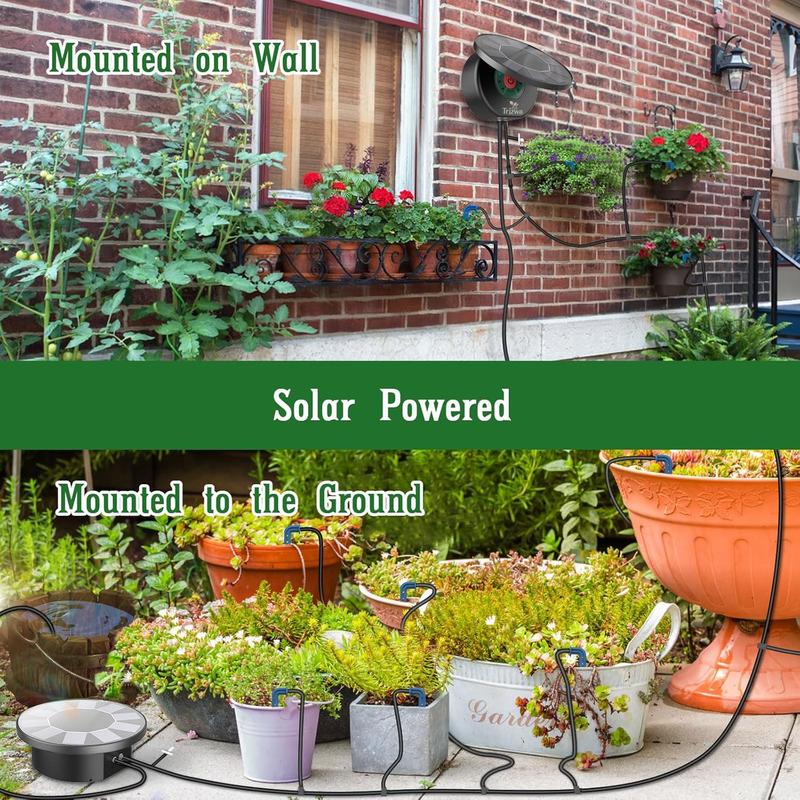 Solar Drip Irrigation System for Garden,2025 Latest Irrigation System for Potted Plants,Supported Automatic Watering System for The Balcony, The Plant Bed and The Green House