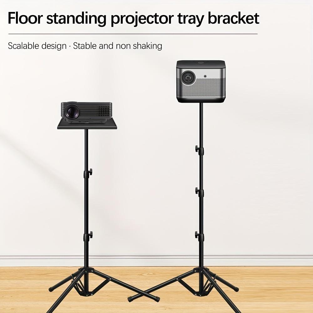 Adjustable Height Multifunctional Projector Stand with Tray, Foldable Design, Easy Storage, Suitable for Desktop or Floor Use