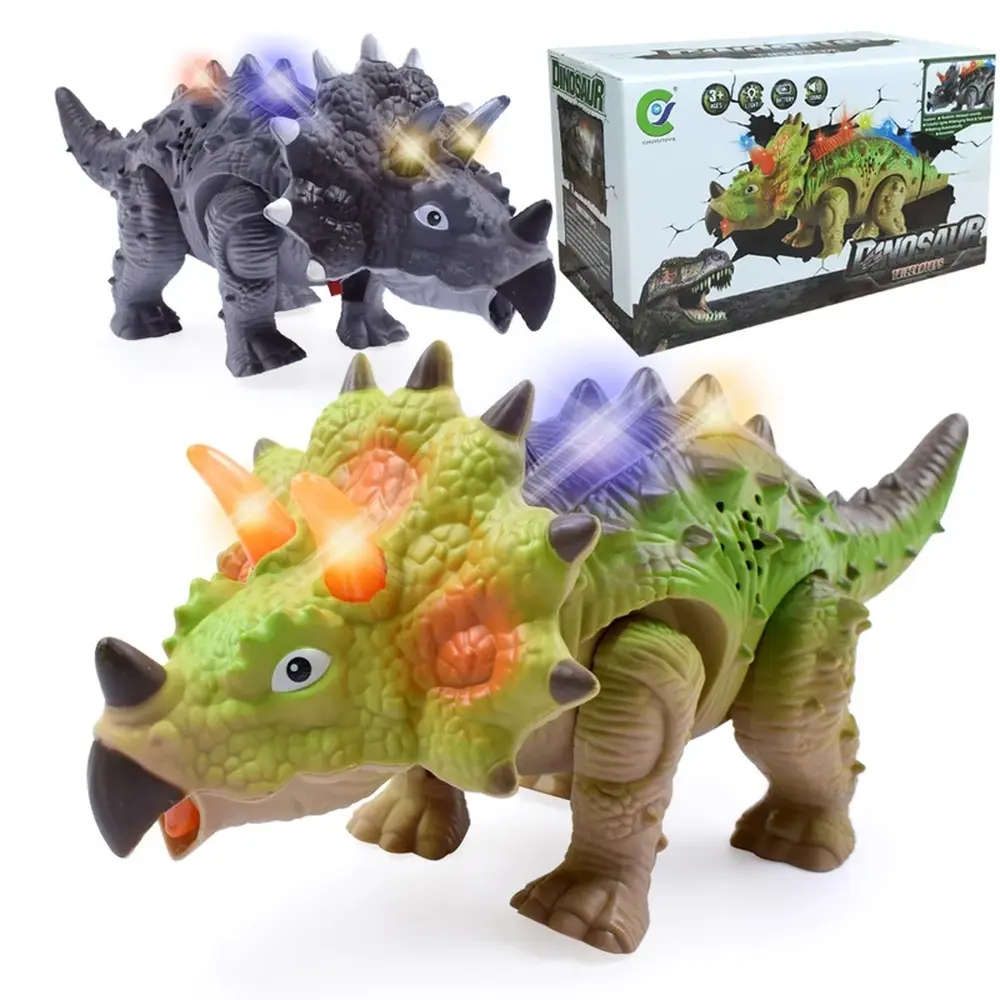 Kids Interactive Electric T‑Rex Dinosaur Toy, Realistic Walking and Talking Simulation Dino Animal Toy, Roaring Sound Effect for Pretend‑Play Birthday Holiday Gift