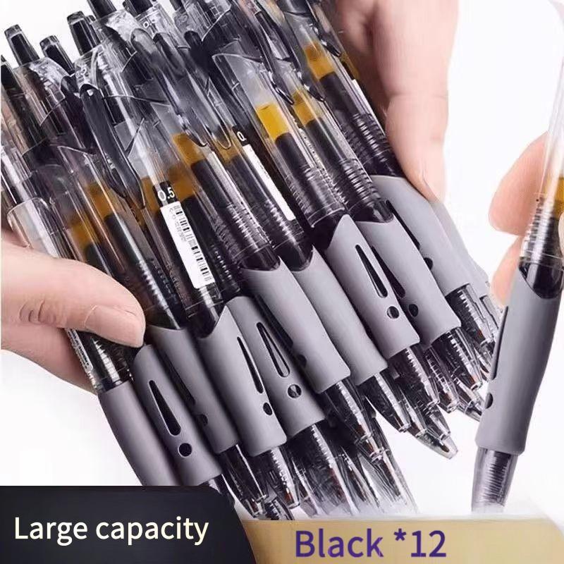 12-Piece Large Capacity Ballpoint Pens, Ideal for Learning & Office Use, Durable Writing Instruments for Daily Needs