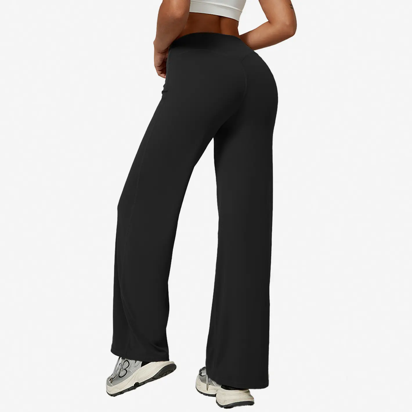 High-Waisted Flowy Wide-Leg Yoga Pants for Women, Tummy Control and Butt Lift, Ideal for Yoga, Fitness, Daily Commute, Streetwear, Casual Sportswear Pants, High Waist Activewear, Highwaisted Yoga