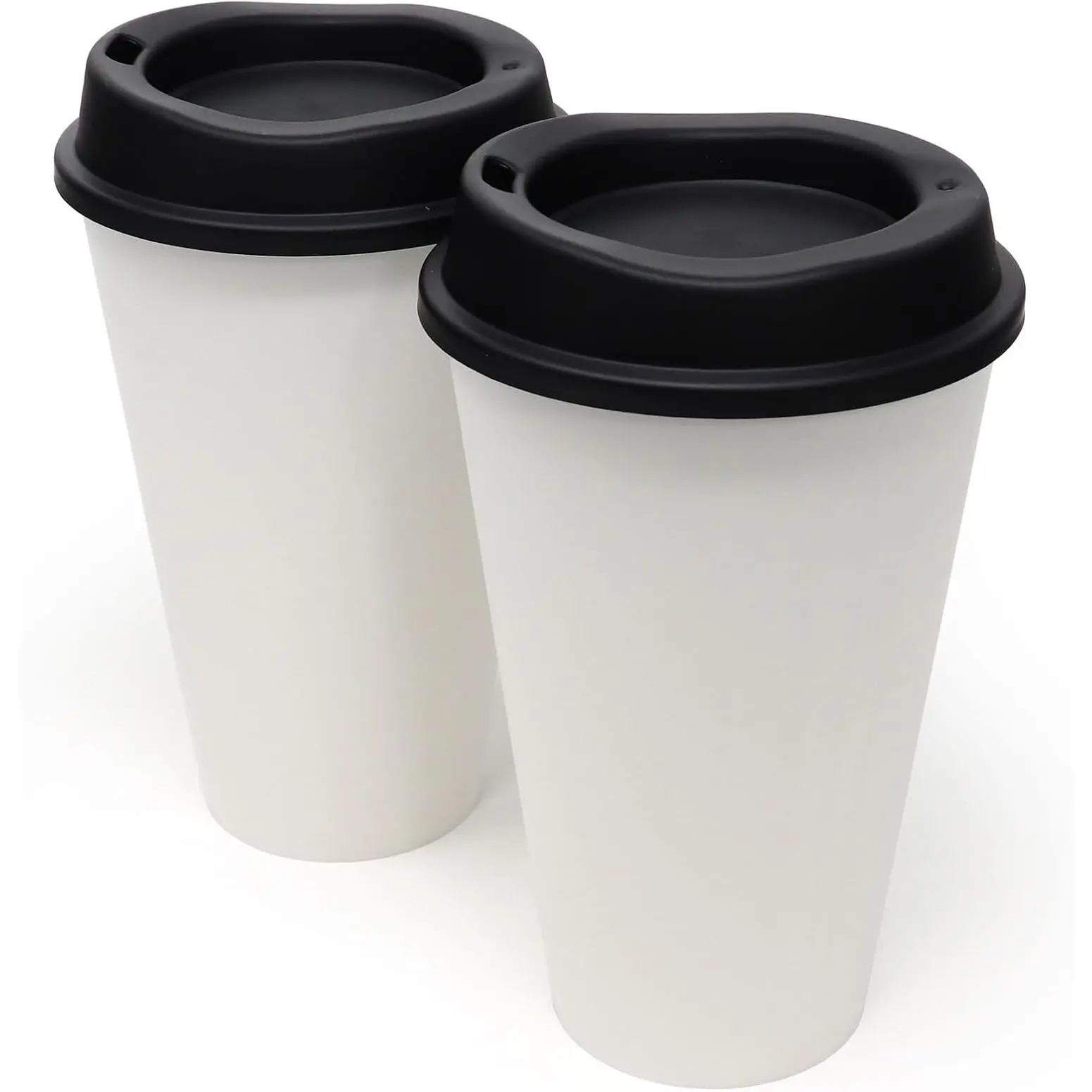 White Cups/ Black Lids