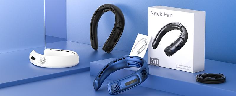 FrSara Neck Fan, 4 Turbo Bladeless Neck Fan, 4000 mAh Battery Operated USB Rechargeable Personal Fan, 360° Cooling Hands Free Fan, 3 Speeds, LED Display, Wearable Fan for Office Travel Gifts FrSara Neck Fan, 4 Turbo Bladeless Neck Fan, 4000 mAh Battery Operated USB Rechargeable Personal Fan, 360° Cooling Hands Free Fan, 3 Speeds, LED Display, Wearable Fan for Office Travel Gifts