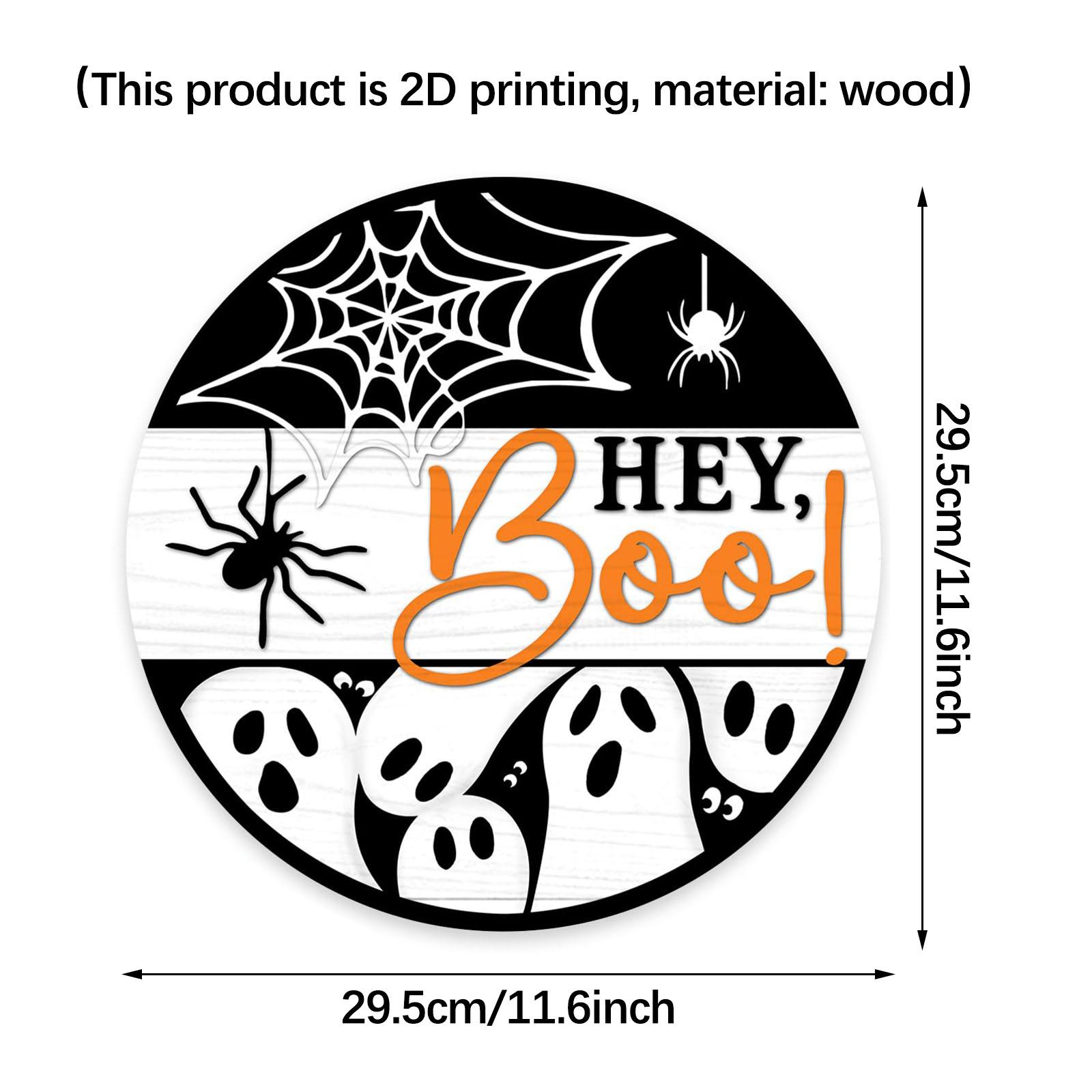 Halloween Hanging Decor, 1 Count Boo Letter Pattern Hanging Sign, Halloween Decoration for Home Party, Festivals & Party Supplies