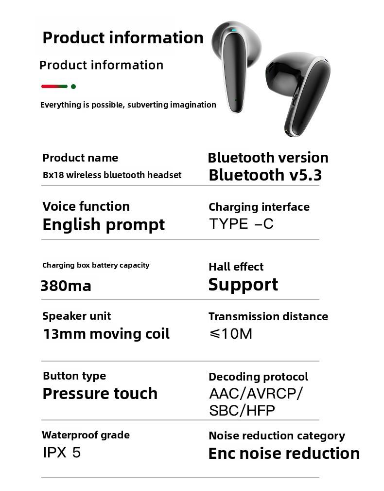 Smart waterproof noise reduction in-ear stereo wireless link simple and fashionable bluetooth headset Deep Bass Earbuds galaxy buds