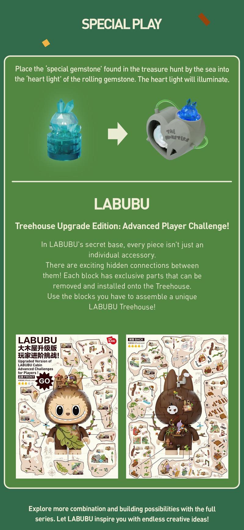 POP MART THE MONSTERS Forest Secret Base Series Blocks Part 2