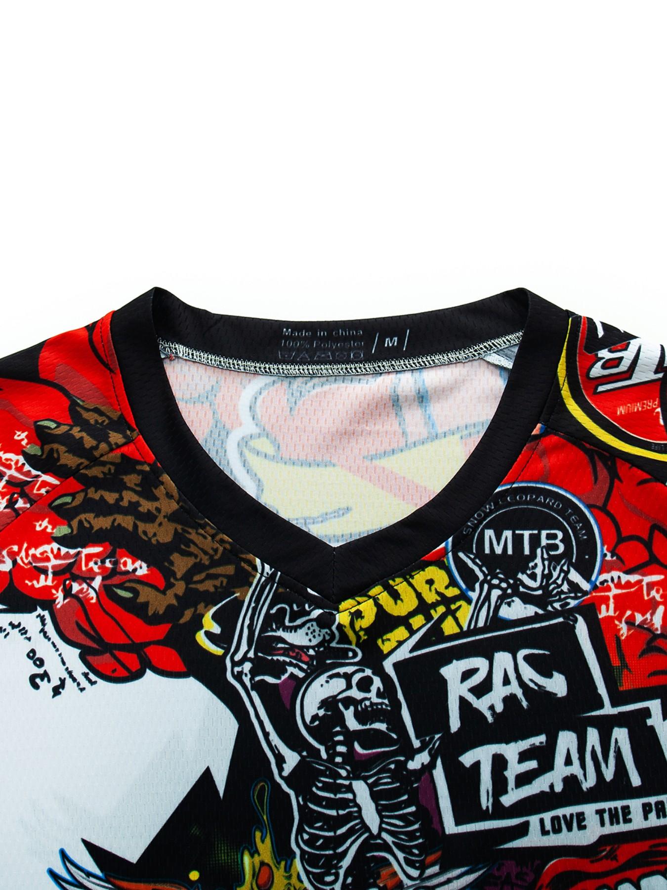 MTB New Long Sleeve Sports Shirt Downhill Jersey Enduro Motocross Shirt Polera Mtb Jersey Mountain Bike DH Quick Drying T-Shirt Training Shirt Sports Top