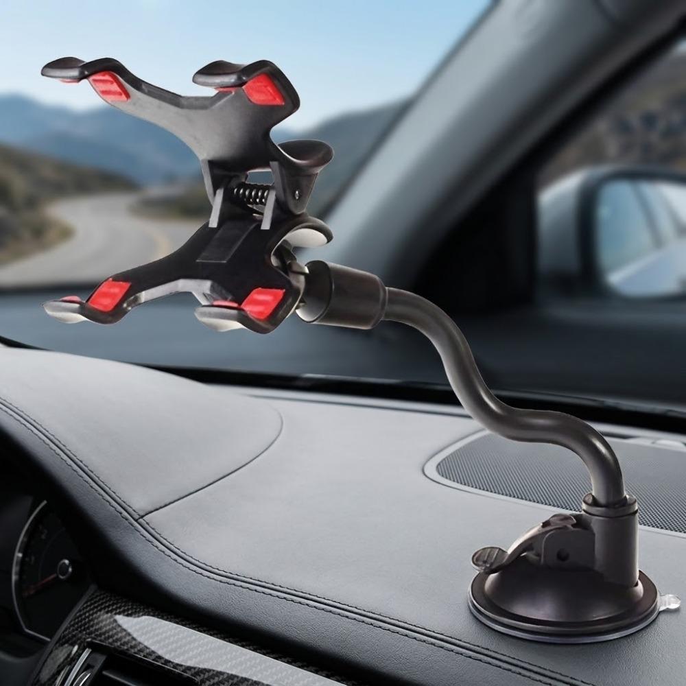 Universal Car Phone Mount for Truck & SUV - Multi-Joint Long Arm Suction Cup Holder with Gravity Auto-Lock, Anti-Shake Vibration Damping for All Smartphones, Secure Driving Navigation