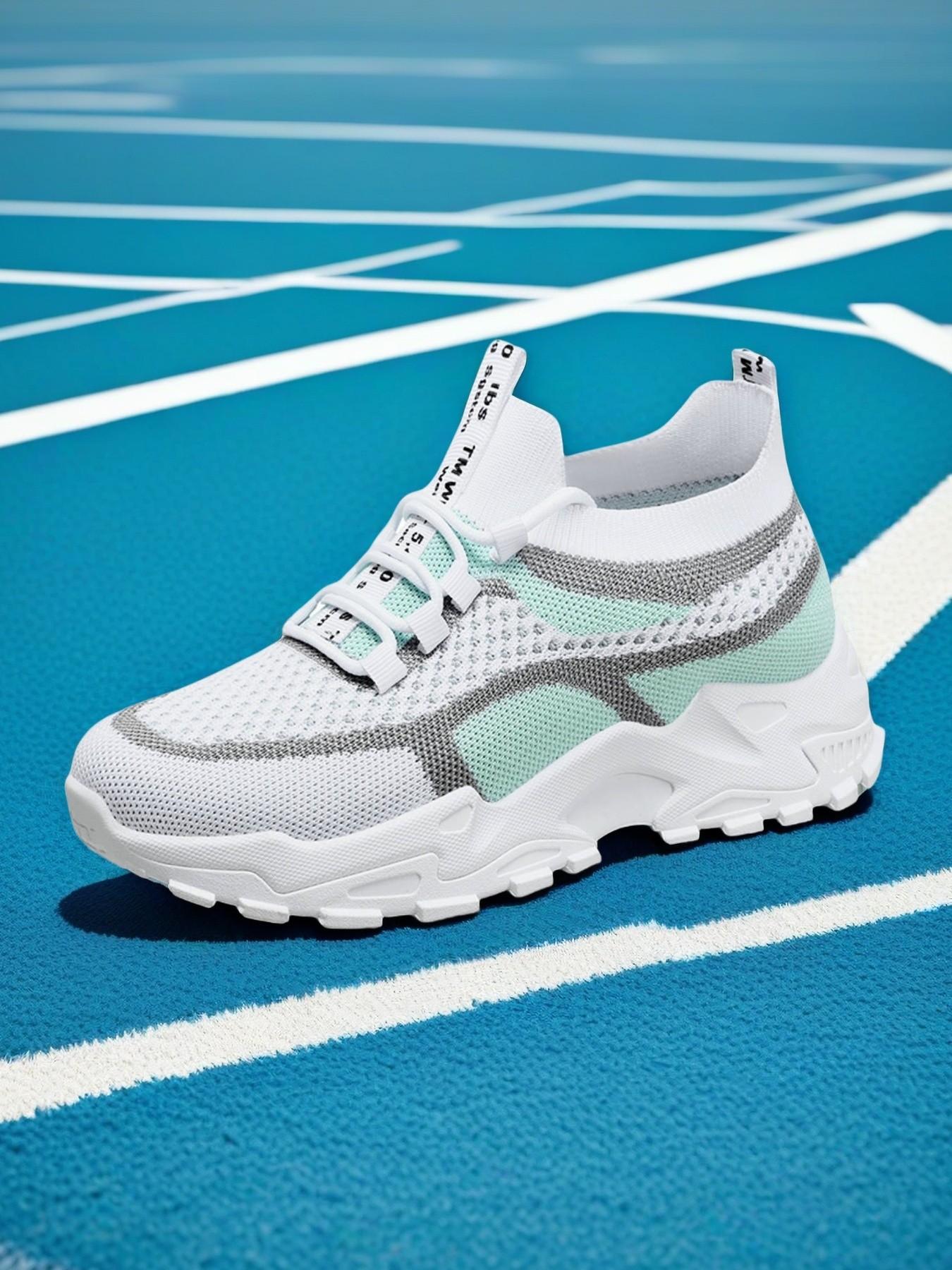 Women's Lightweight Knit Slip-On Walking Shoes, Breathable Mesh Comfort, Anti-Slip Shock Absorbent Sole, All-Season Casual Footwear